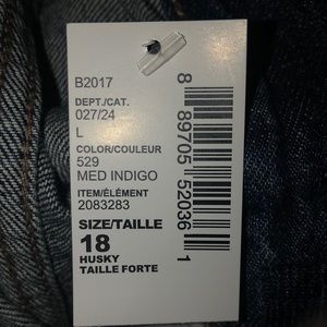 18 Husky bootcut blue jeans